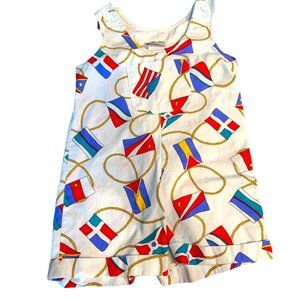 Boys 4T Fingerprints New York Regatta, Nautical Romper